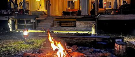 Front of property – evening/night