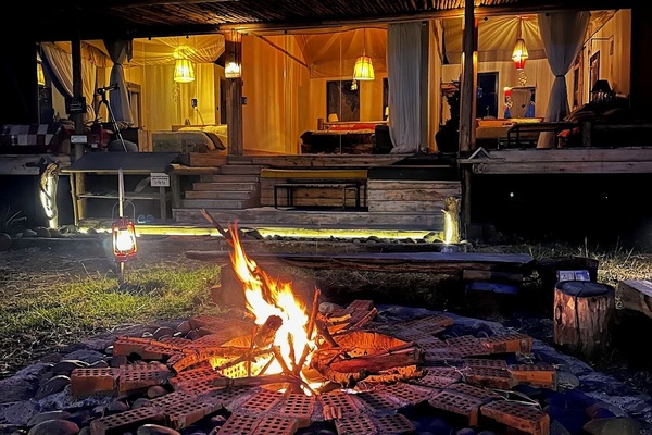 Front of property – evening/night