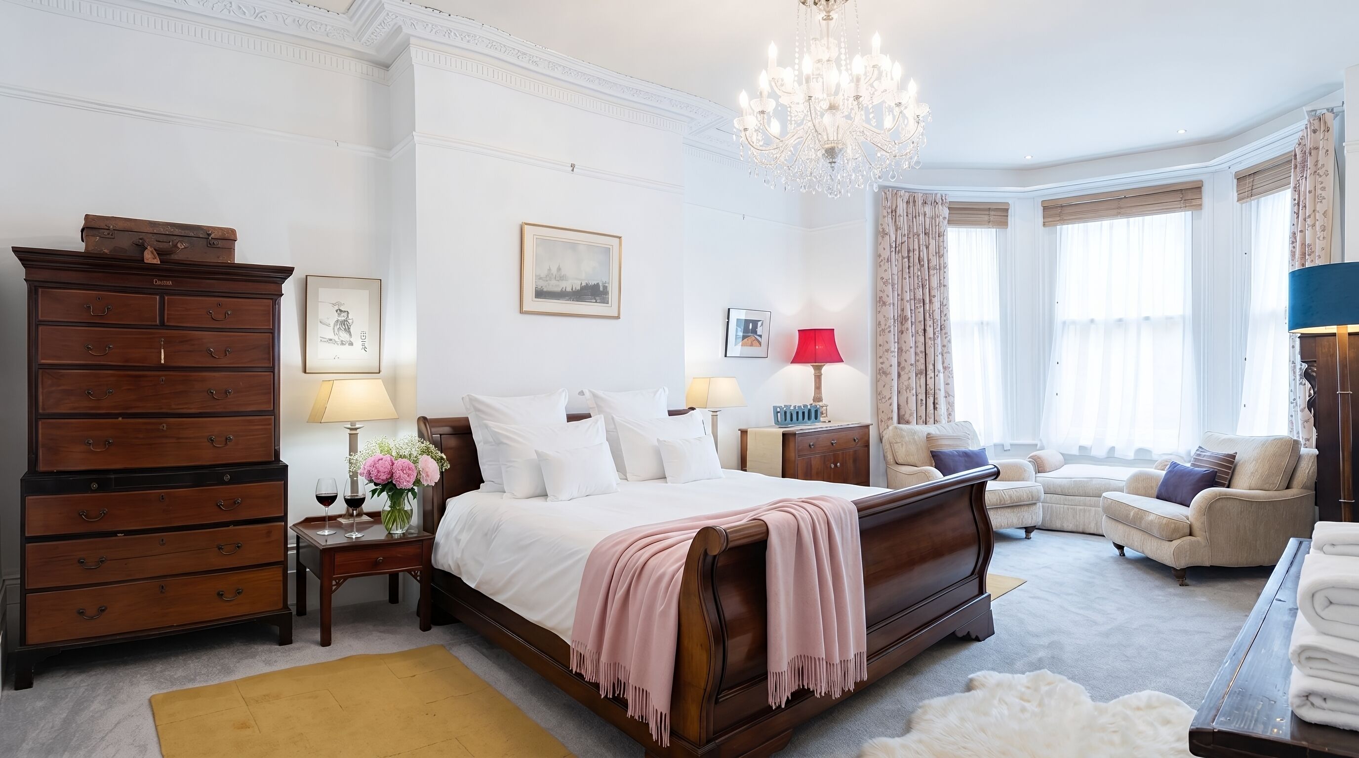 15 bedrooms, desk, iron/ironing board, travel cot