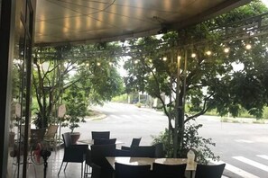 Udsigt fra overnatningsstedet