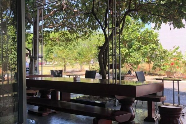 Blick von der Unterkunft