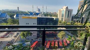 Blick von der Unterkunft