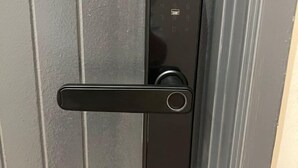 A door with a modern lock and keyhole. - Kiwi Inn (Pengkalan Aor)