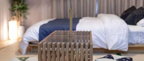 Tabla de planchar con plancha