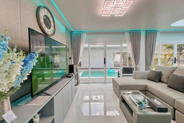 Living area - The value of time pool villa Khaoyai (Pak Chong)