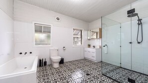 Shower, towels
