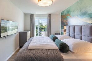 2 bedrooms, desk, free WiFi, bed sheets - Vacation apartment Halligwelt de Luxe on Nordstrand for up to 6 people (Nordstrand)
