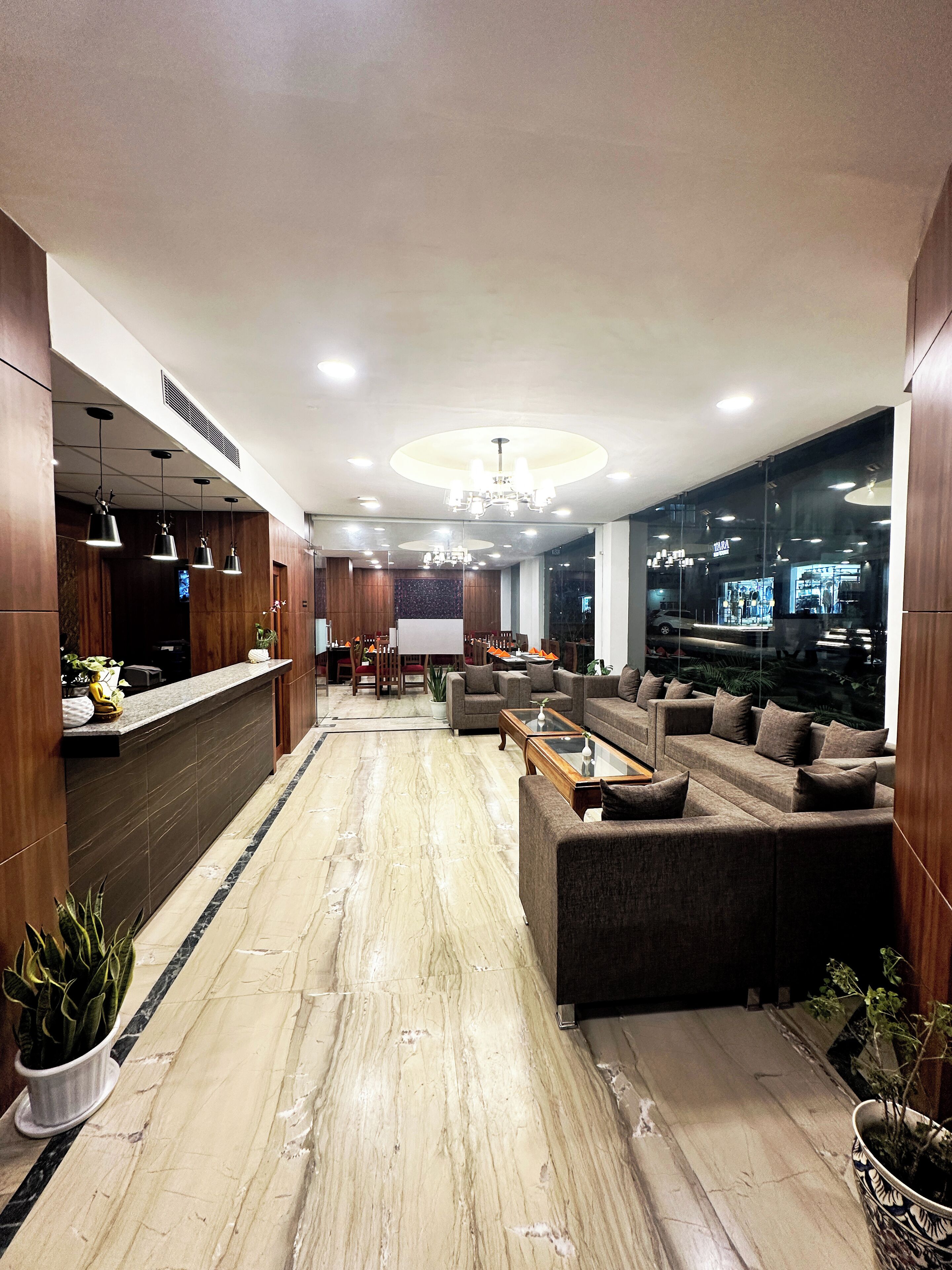 Sala de estar en el lobby