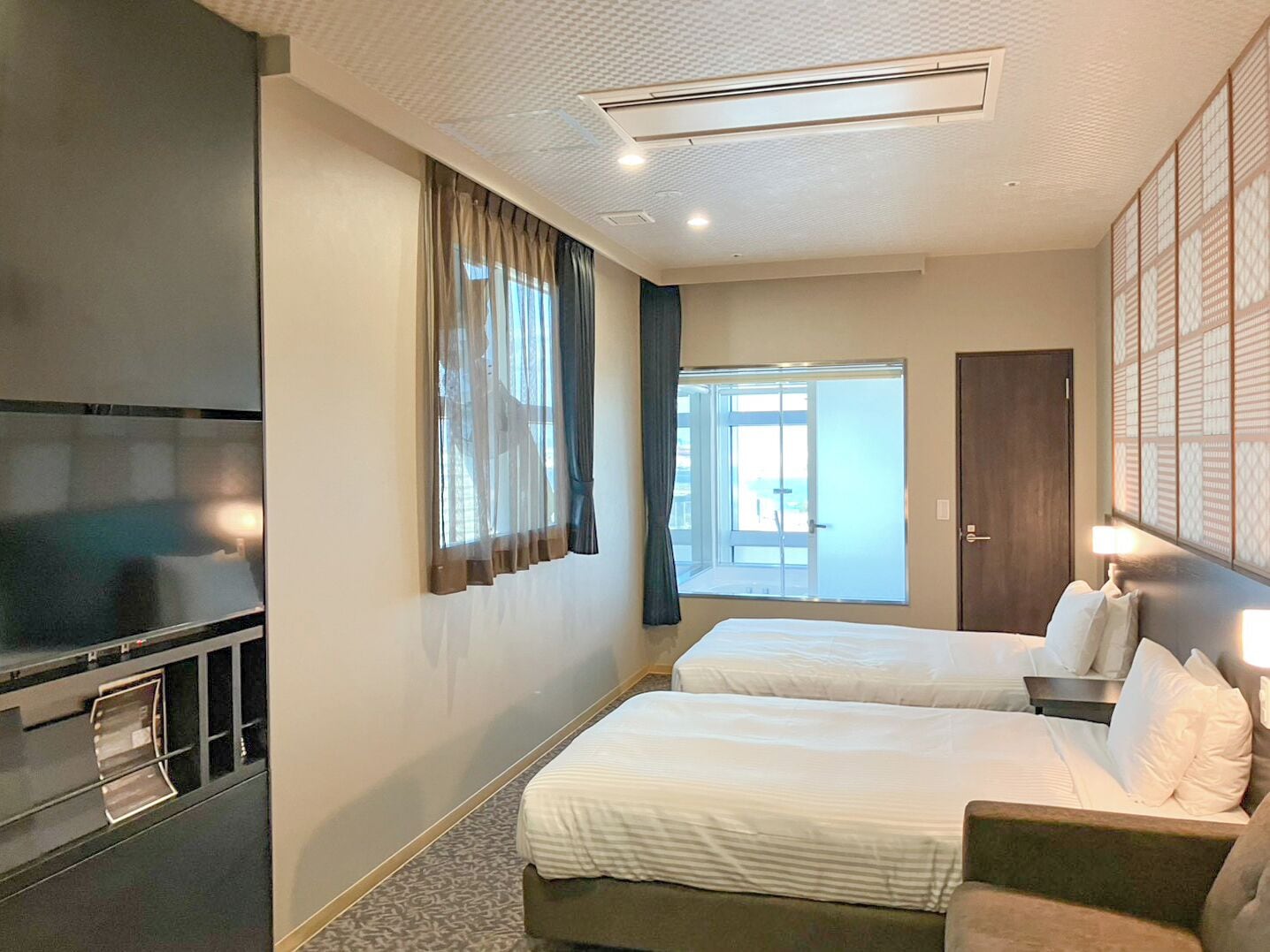 Habitación con 2 camas individuales, para no fumadores, en esquina | Escritorio y wifi gratis 