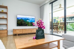 อพาร์ทเมนท์, 2 ห้องนอน, ระเบียง | บริเวณนั่งเล่น