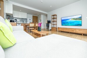 Apartment, 2 Bedrooms, Balcony | Living area