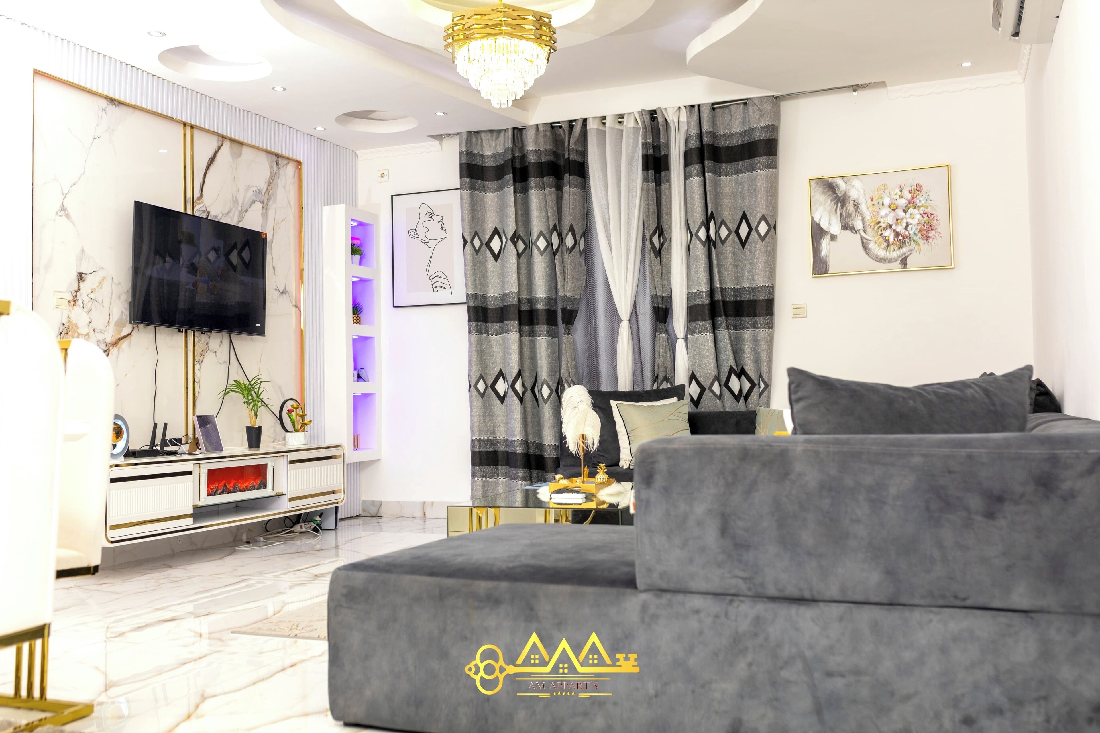 Smart TV, video games, video library