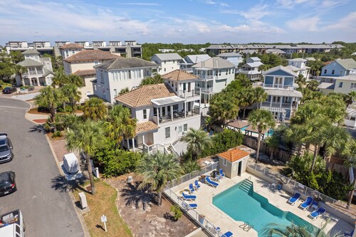 30A-Crow's Nest of Blue Mountain Beach ocean view home with private beach access
