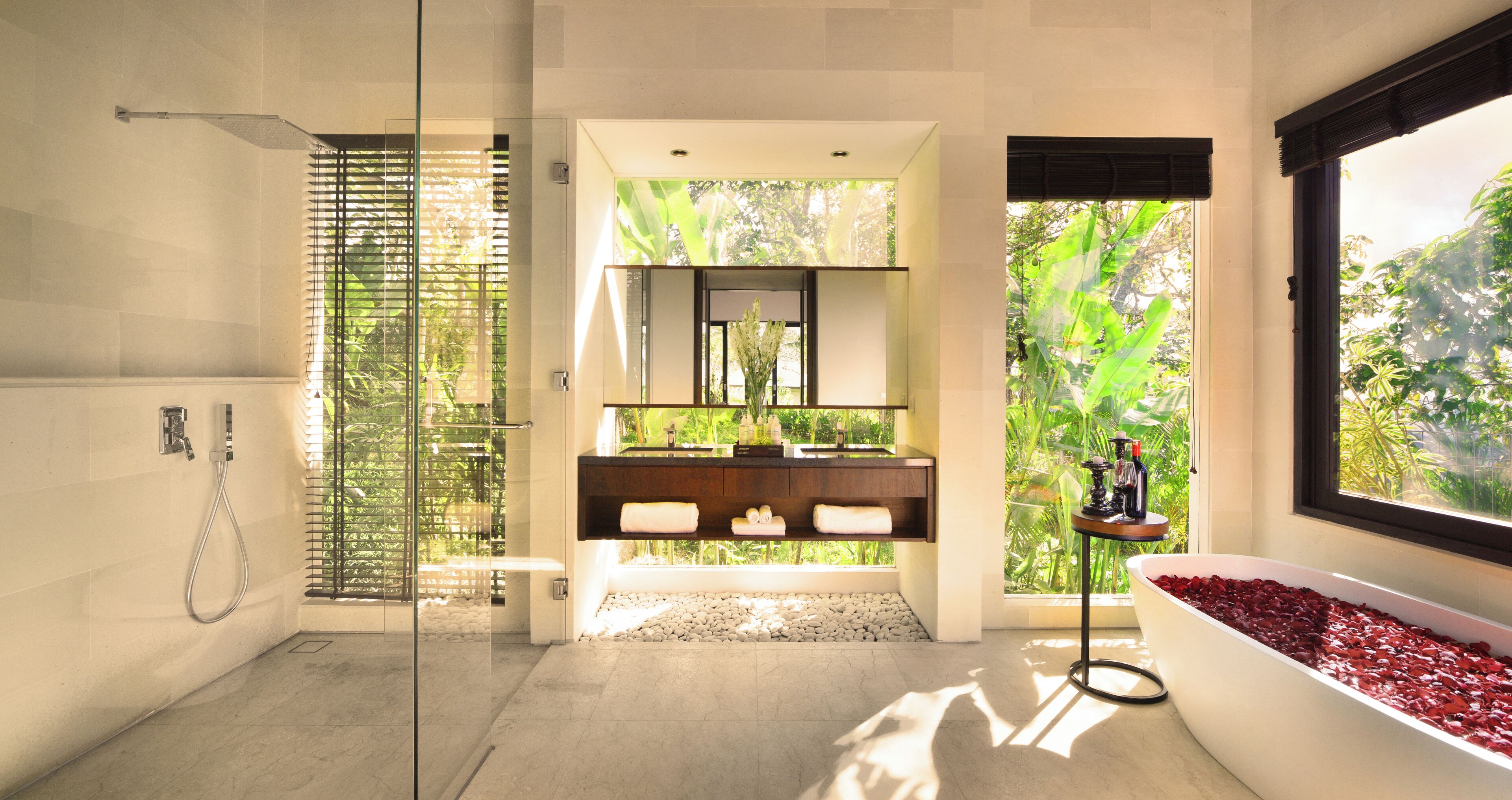 디럭스 빌라, 산 전망 | 욕실 | 별도의 욕조 및 샤워 시설, 무료 세면용품, 헤어드라이어, 슬리퍼