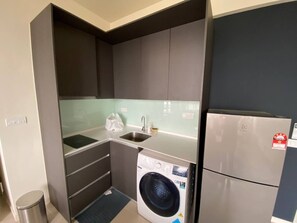 Comfort-lejlighed - byudsigt | Privat køkken