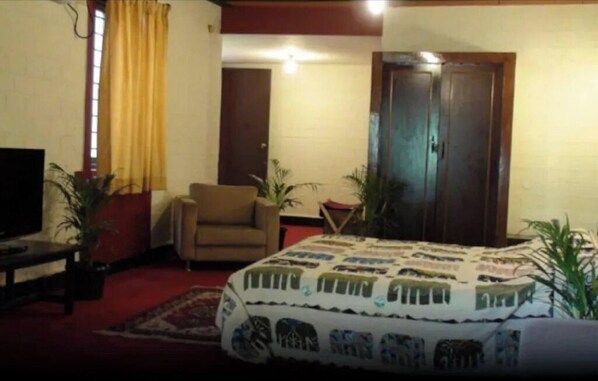 Deluxe Triple Room, Air conditioning | Living area | 28-inch LCD TV with cable channels - Hotel Swastik Guest House Varanasi (Varanasi)