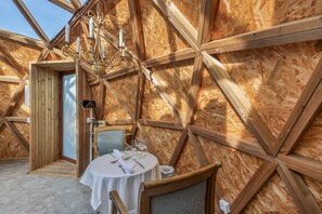 Dining - Apartment 'Suite Atrium Bubble' with Private Terrace, Wi-Fi and Air Conditioning (Canyelles)