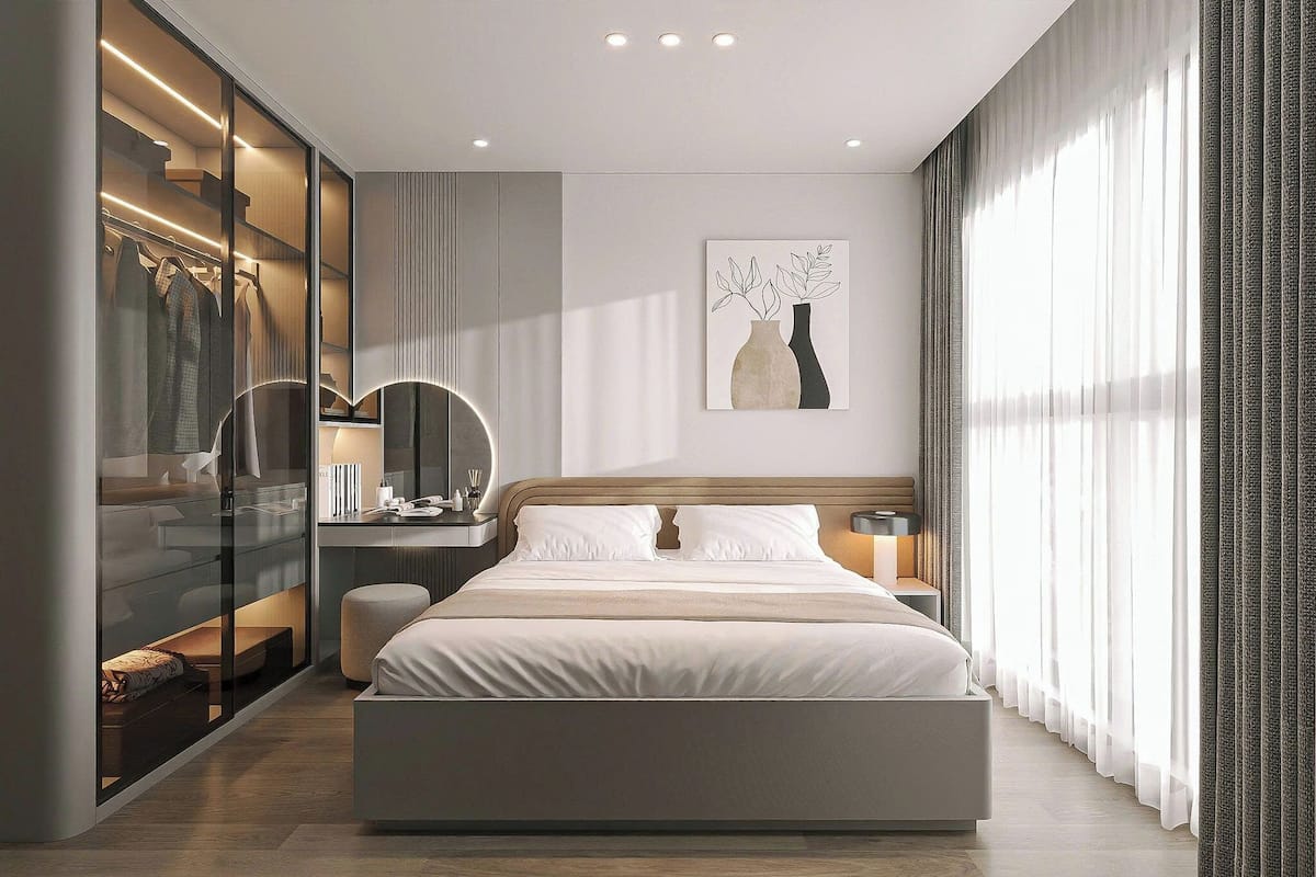 トラディショナル アパートメント 1 ベッドルーム バルコニー シティビュー | 部屋からの景観