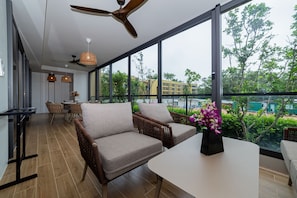 Appartement, 2 chambres, cuisine | Terrasse/patio