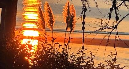 FAMILY FRIENDLY BEACH FRONT BEACH HOUSE WITH KAYAKS, FISHING RODS, TOYS & BOOKS