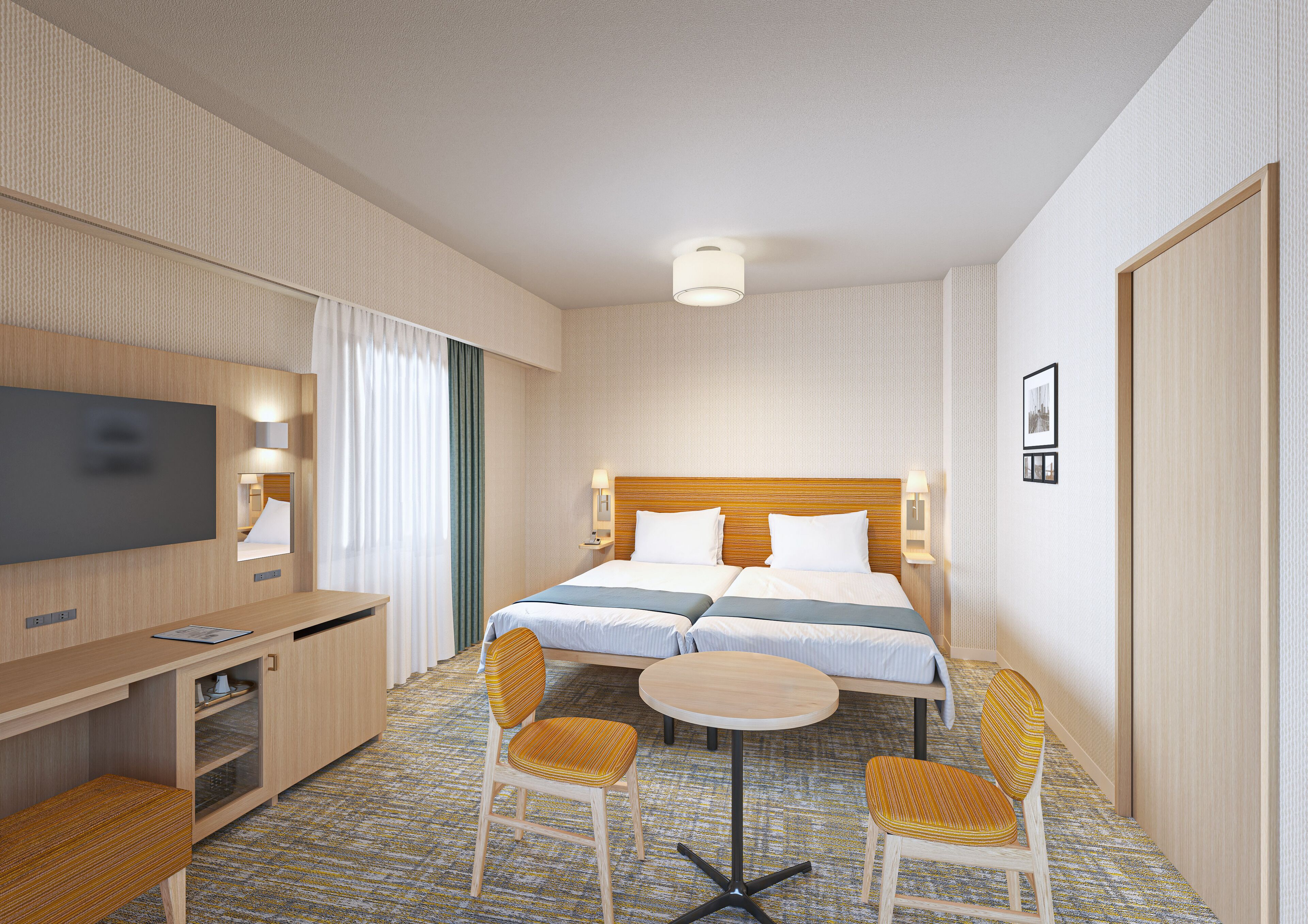 Caja de seguridad en la habitación, wifi gratis y ropa de cama 