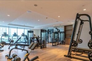 Gym - MH - Stunning 3Br Burj View - Act Two -Ref4107 (Dubai)