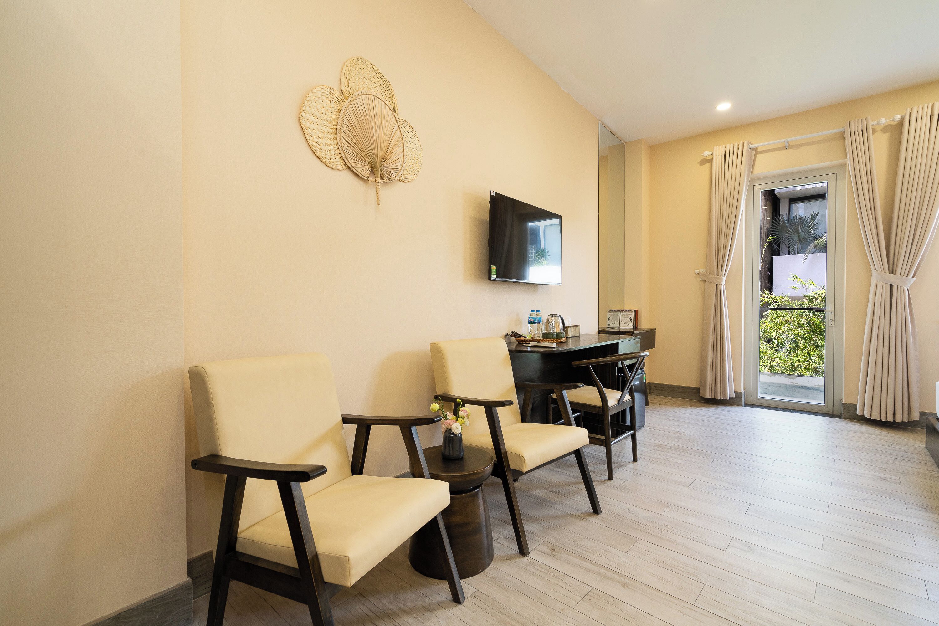 Kamar Quadruple Keluarga, balkon, pemandangan kota | Interior