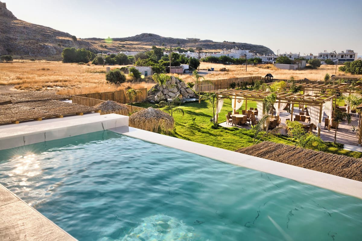 Suite Junior, balcon, vue piscine