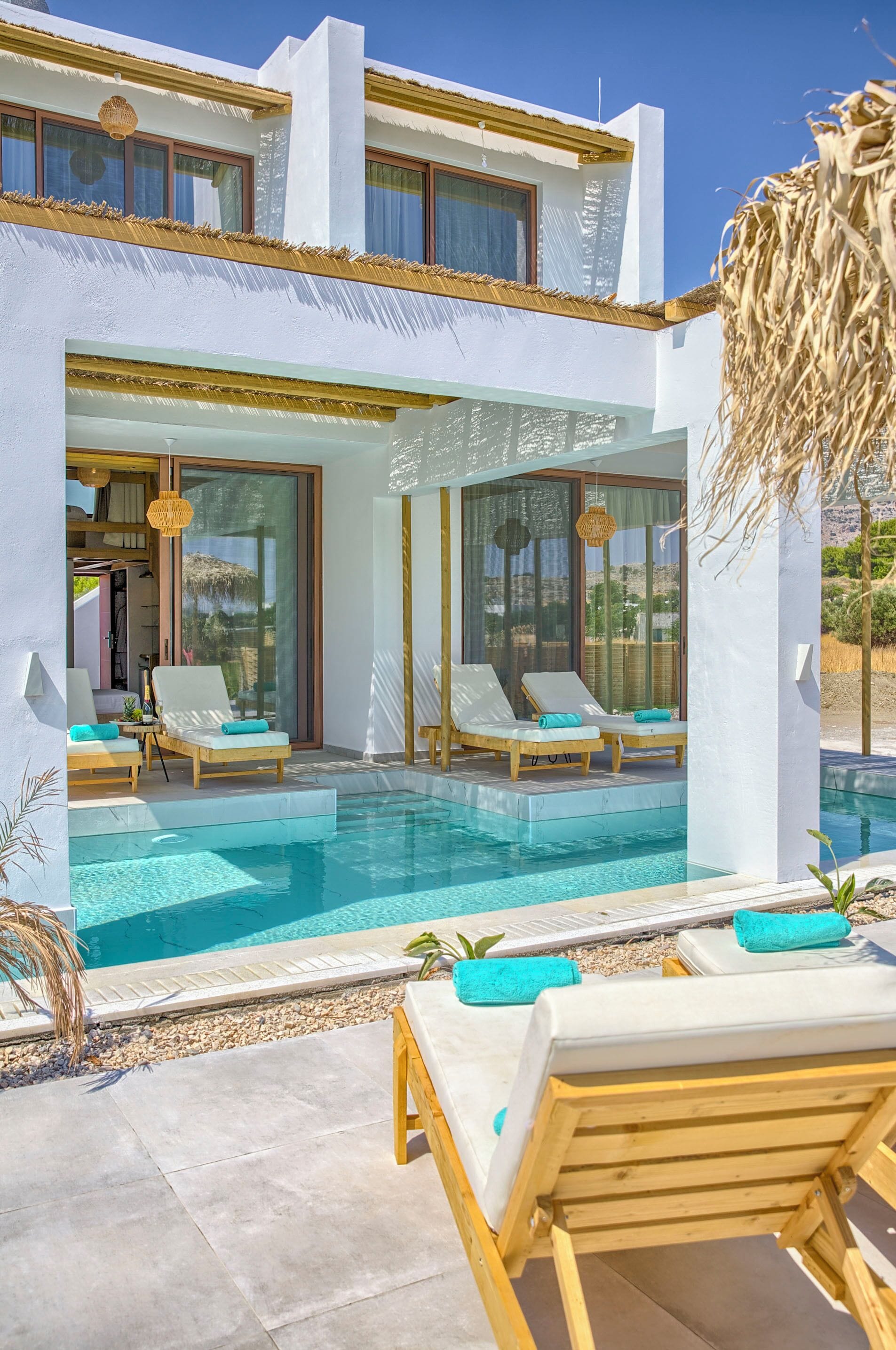 Deluxe Suite, Balcony, Pool View | In-room safe, desk, soundproofing, free WiFi