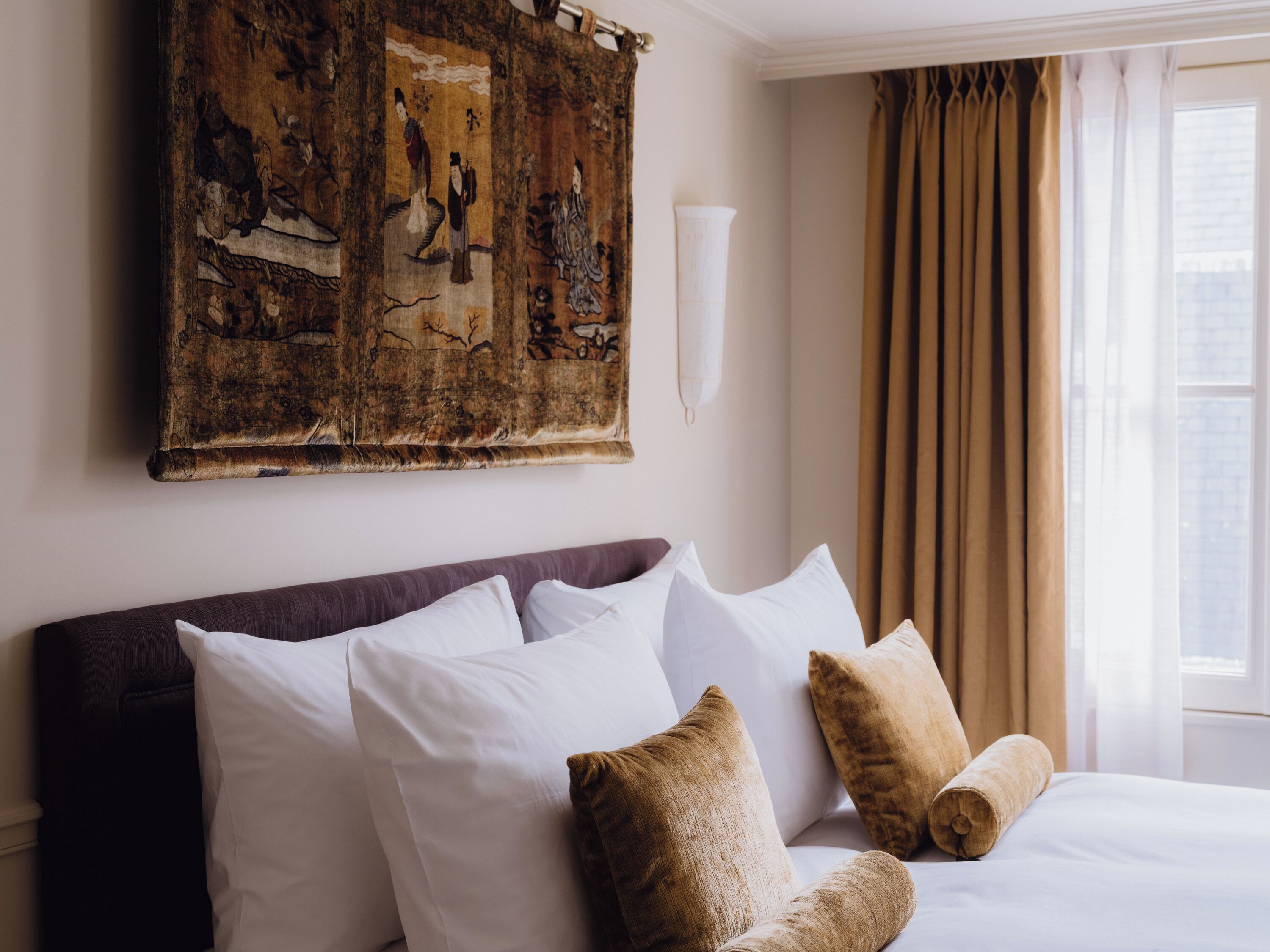 Executive tweepersoonskamer, uitzicht op de stad | Een kluis op de kamer, verduisterende gordijnen, geluiddichte muren