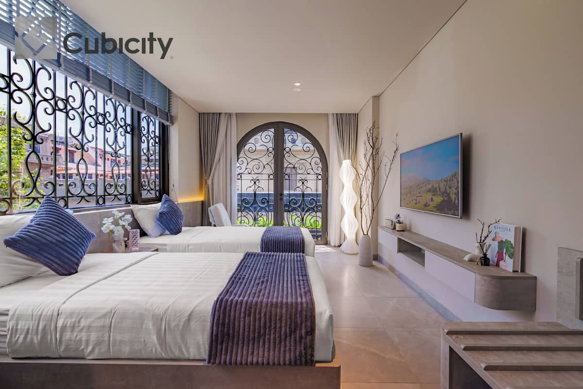 Junior Double or Twin Room, City View | In-room safe, desk, laptop workspace, iron/ironing board