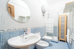 Classic Apart Daire | Banyo | Duş, saç kurutma makinesi, havlu, sabun 
