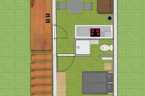 Floor plan - Romantic Nature Chalet – Peaceful Escape by the Marne River (Isles-les-Villenoy)