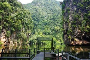 Blick von der Unterkunft