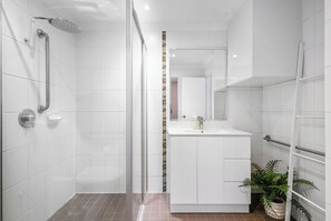 Hair dryer, towels