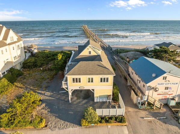 Exterior - Stargazer #202 - 5 BR Oceanfront Home in the heart of Surf City, NC (Surf City)