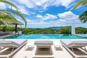 Outdoor pool - Villa Kohia, 5 BR, sea views, North Chaweng (Koh Samui)