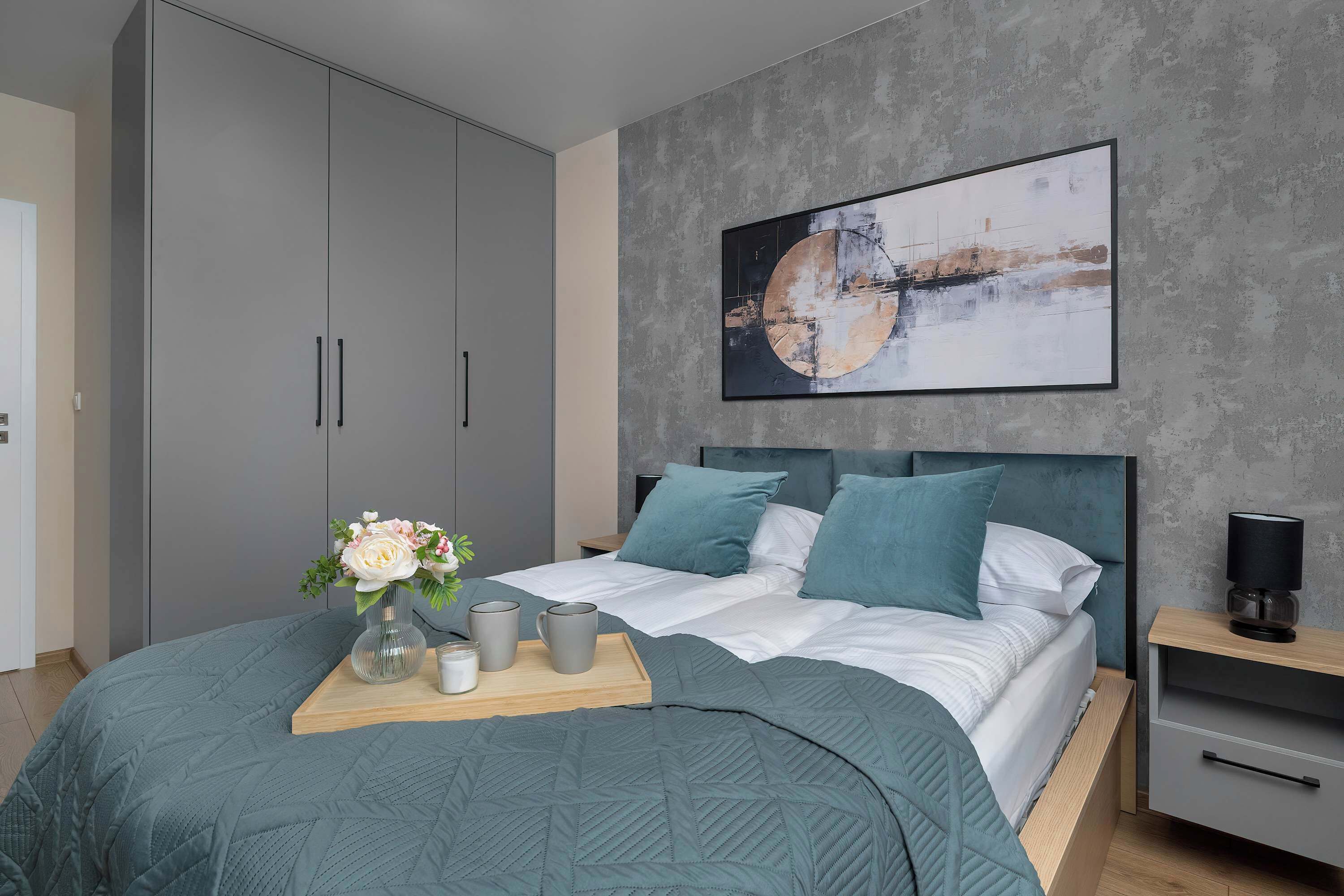 1 bedroom, desk, iron/ironing board, travel crib