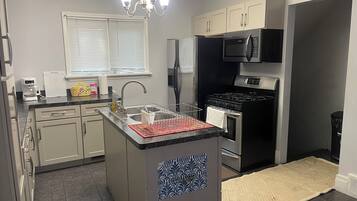 Microwave, oven, stovetop, paper towels