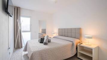 2 slaapkamers, een strijkplank/strijkijzer, wifi, beddengoed