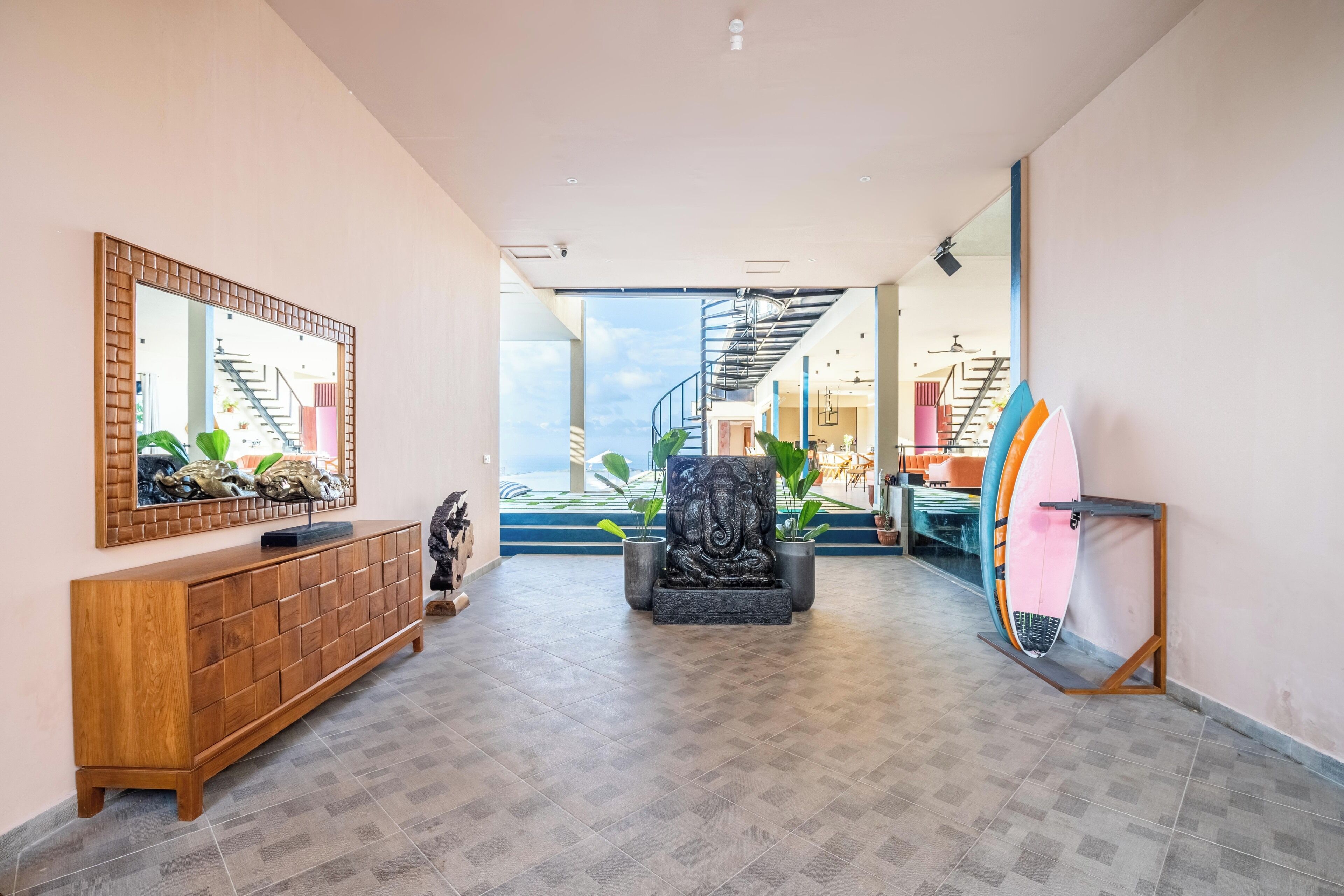 Deluxe Villa, 5 Bedrooms, Private Pool, Ocean View | Living area | Video game console