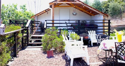 Pet Friendly Impressive Safari Tent with Hot-tub in Rainbow, California