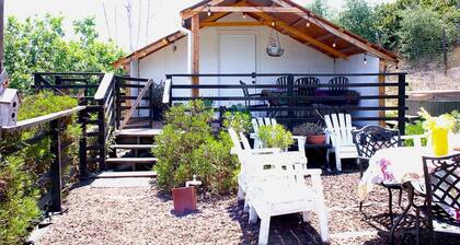 Pet Friendly Impressive Safari Tent with Hot-tub in Rainbow, California