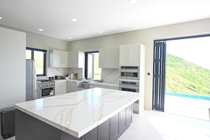 Vila, 2 quartos | Cozinha privada | Geladeira, fogão, cafeteira/chaleira, torradeira