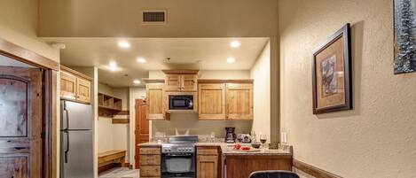 Condo, 1 Bedroom | Private kitchen | Fridge, coffee/tea maker, toaster