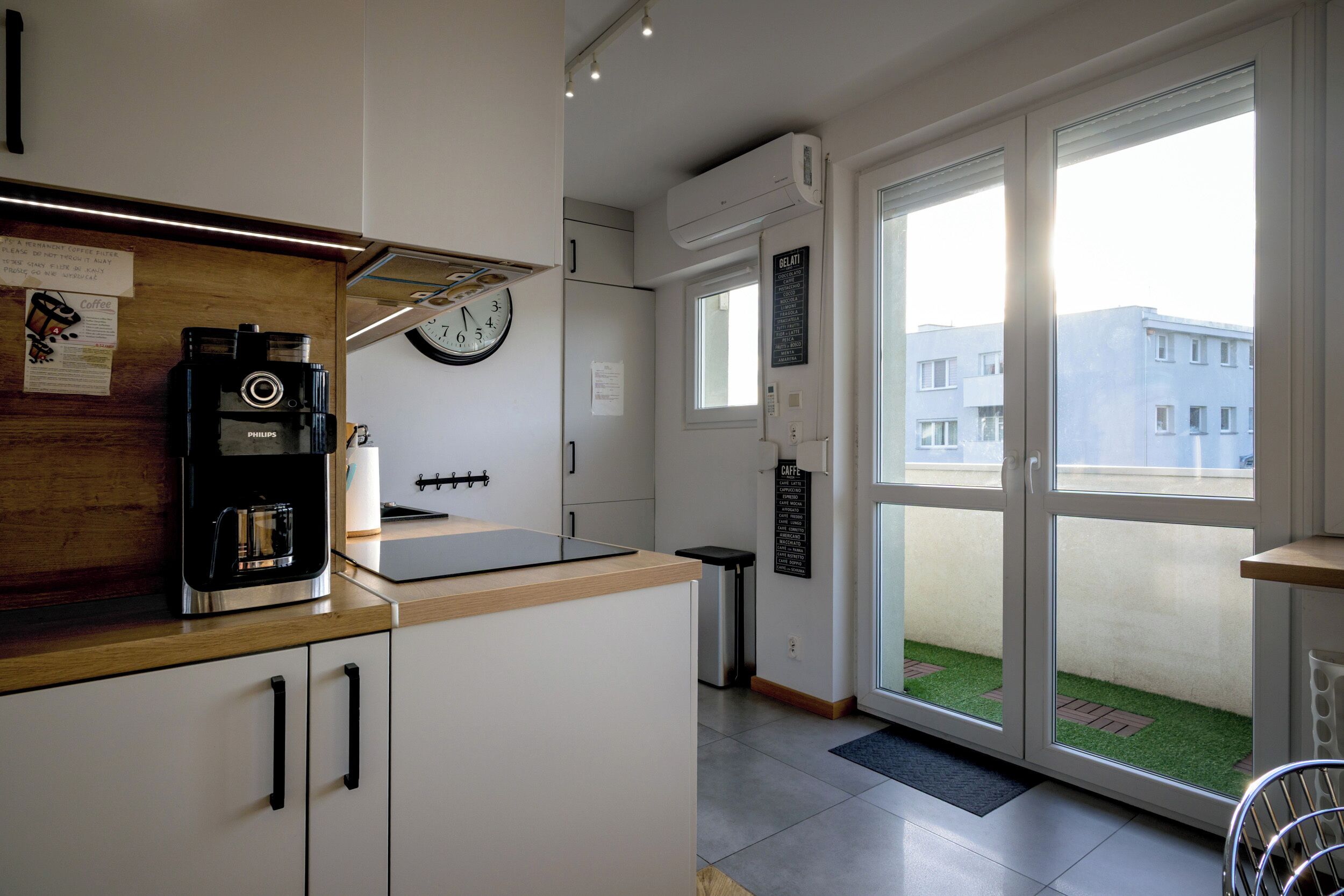 Apartamento, sacada | Cozinha americana privada