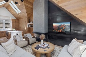 Fernseher, Kamin