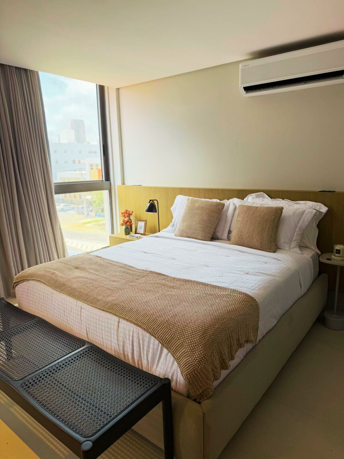 Apartamento conforto, 1 cama Queen | Wi-Fi de cortesia