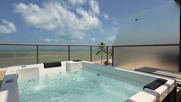 Deluxe appartement, 1 slaapkamer, bubbelbad | Privéspabad