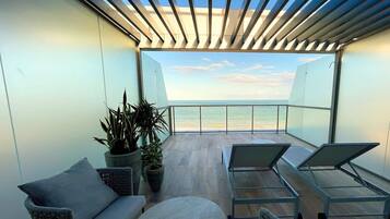 Apartamento luxo, 1 cama Queen, banheira de hidromassagem